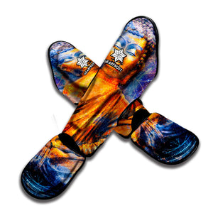 Buddha Statue Mandala Print Muay Thai Shin Guard