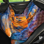 Buddha Statue Mandala Print Pet Car Back Seat Cover