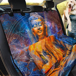 Buddha Statue Mandala Print Pet Car Back Seat Cover