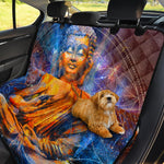 Buddha Statue Mandala Print Pet Car Back Seat Cover