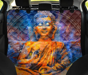 Buddha Statue Mandala Print Pet Car Back Seat Cover