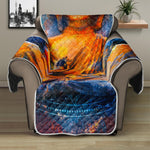 Buddha Statue Mandala Print Recliner Protector