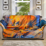 Buddha Statue Mandala Print Sofa Protector