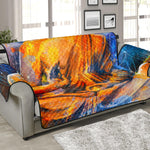 Buddha Statue Mandala Print Sofa Protector