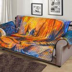 Buddha Statue Mandala Print Sofa Protector