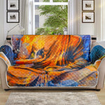 Buddha Statue Mandala Print Sofa Protector