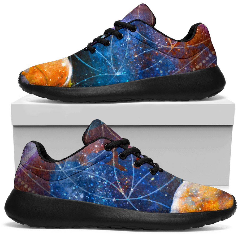 Buddha Statue Mandala Print Sport Shoes GearFrost