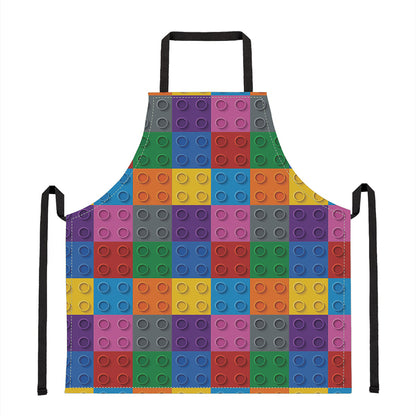 Building Blocks Toy Pattern Print Apron