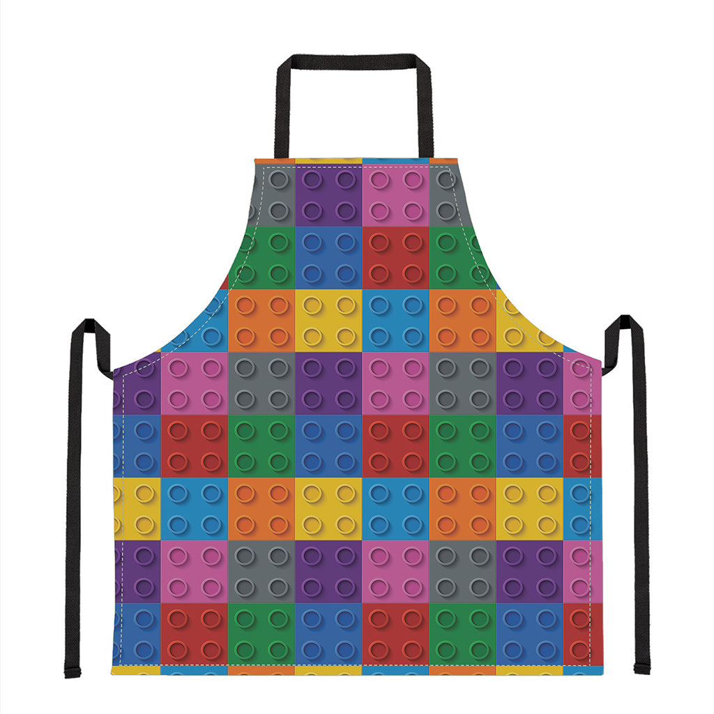 Building Blocks Toy Pattern Print Apron