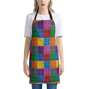 Building Blocks Toy Pattern Print Apron