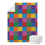 Building Blocks Toy Pattern Print Blanket