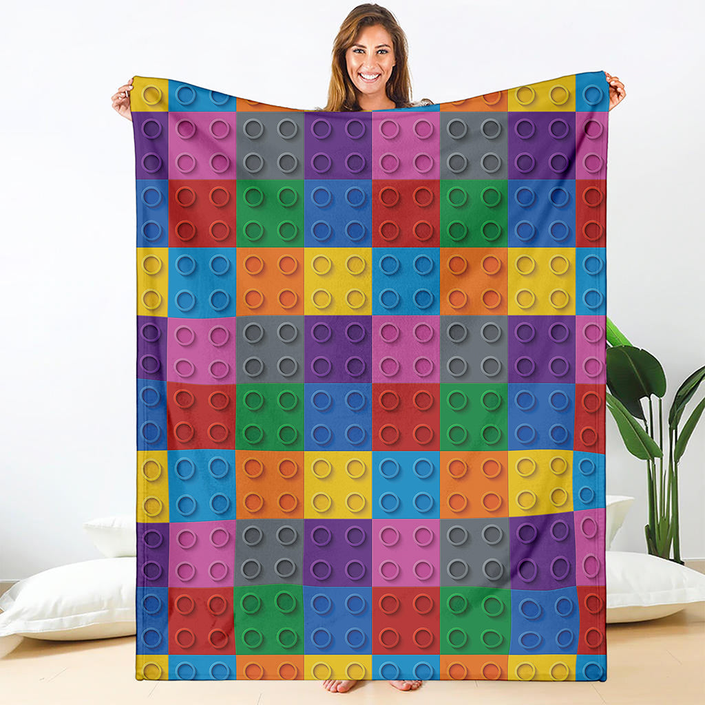 Building Blocks Toy Pattern Print Blanket