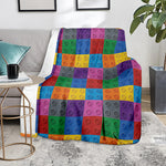 Building Blocks Toy Pattern Print Blanket