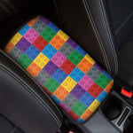 Building Blocks Toy Pattern Print Car Center Console Cover