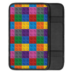 Building Blocks Toy Pattern Print Car Center Console Cover