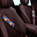 Building Blocks Toy Pattern Print Car Seat Belt Covers