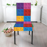 Building Blocks Toy Pattern Print Dining Chair Slipcover