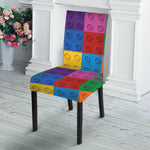 Building Blocks Toy Pattern Print Dining Chair Slipcover