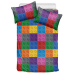 Building Blocks Toy Pattern Print Duvet Cover Bedding Set