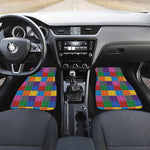 Building Blocks Toy Pattern Print Front and Back Car Floor Mats