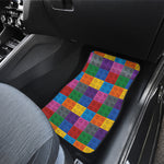Building Blocks Toy Pattern Print Front Car Floor Mats