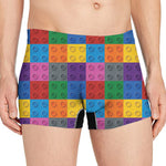 Building Blocks Toy Pattern Print Men's Boxer Briefs