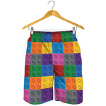 Building Blocks Toy Pattern Print Men's Shorts