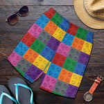 Building Blocks Toy Pattern Print Men's Shorts