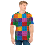 Building Blocks Toy Pattern Print Men's T-Shirt