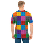Building Blocks Toy Pattern Print Men's T-Shirt