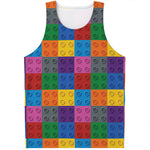Building Blocks Toy Pattern Print Men's Tank Top