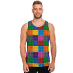 Building Blocks Toy Pattern Print Men's Tank Top