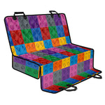 Building Blocks Toy Pattern Print Pet Car Back Seat Cover