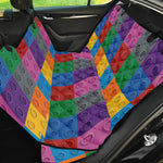 Building Blocks Toy Pattern Print Pet Car Back Seat Cover