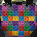Building Blocks Toy Pattern Print Pet Car Back Seat Cover