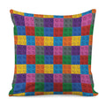 Building Blocks Toy Pattern Print Pillow Cover