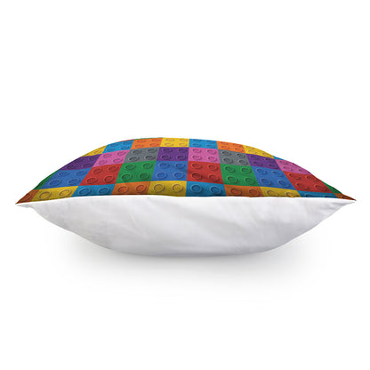 Building Blocks Toy Pattern Print Pillow Cover