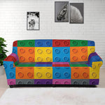 Building Blocks Toy Pattern Print Sofa Cover