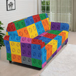 Building Blocks Toy Pattern Print Sofa Cover