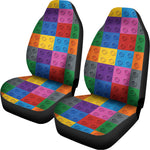 Building Blocks Toy Pattern Print Universal Fit Car Seat Covers