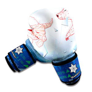 Bull And Bear Stock Market Print Boxing Gloves