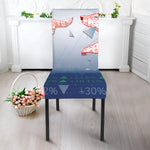 Bull And Bear Stock Market Print Dining Chair Slipcover
