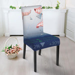 Bull And Bear Stock Market Print Dining Chair Slipcover