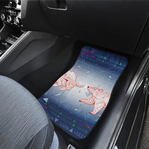 Bull And Bear Stock Market Print Front and Back Car Floor Mats