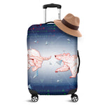 Bull And Bear Stock Market Print Luggage Cover