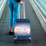 Bull And Bear Stock Market Print Luggage Cover
