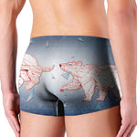 Bull And Bear Stock Market Print Men's Boxer Briefs