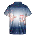 Bull And Bear Stock Market Print Men's Short Sleeve Shirt