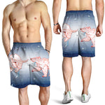 Bull And Bear Stock Market Print Men's Shorts
