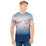 Bull And Bear Stock Market Print Men's T-Shirt
